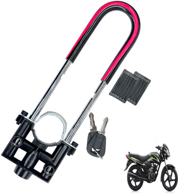 Generox Security Lock for Star Sport 100 Heavy Duty Red and Black Star Sport 100 U Lock(Black, Red)