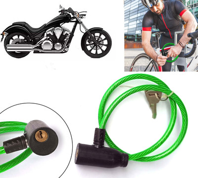 AUTO PEARL Heavy Duty Braided Steel Wires Cable Bike Lock Compatible with VT 1300 CX Cable Lock(Multicolor)