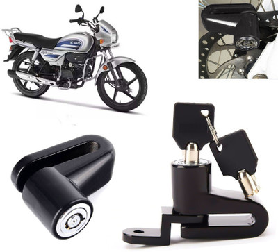 AUTO PEARL Disc Brake Lock, Anti Theft Heavy Duty Security Disc Lock for Splendor Plus Dsic Lock_280 Disc Lock(Black)