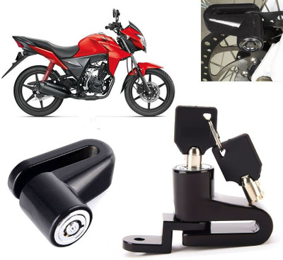 AUTO PEARL Disc Brake Lock, Anti Theft Heavy Duty Security Disc Lock for CB Twister Dsic Lock_310 Disc Lock(Black)