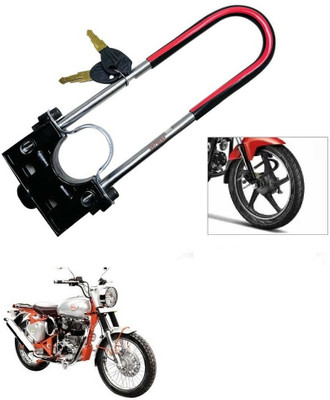 SRPHERE Bike Locking System Drum Brakes Bike Locking System Drum Brakes Wheel Lock For Bullet Trials 350 Wheel Lock(Multicolor)