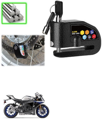 Qiisx Disc Alarm Lock DAZ Motorcycle Alarm Lock 110db Heavy Duty Anti-Theft Alarm for Yamaha YZF R1M Disc Lock(Black)