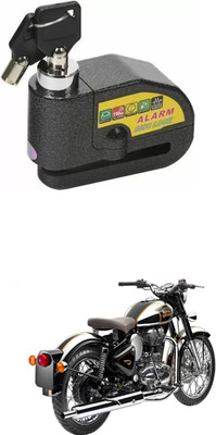 PRTEK Royal Enfield ALARAM BIKE DISC LOCK_UYH_42 Disc Lock(Black)