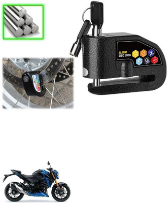 Qiisx Disc Alarm Lock DAZ Motorcycle Alarm Lock 110db Heavy Duty Anti-Theft Alarm for Suzuki GSX-S750 Disc Lock(Black)