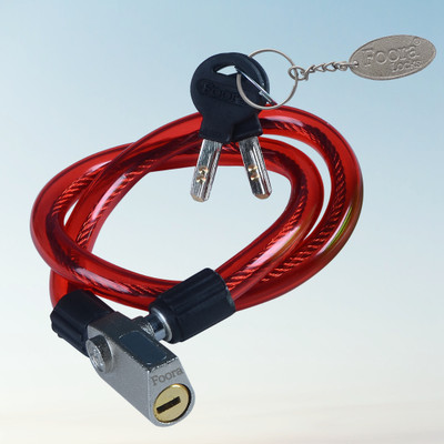 Foora CL-01-RED Cable Lock Zinc (Red) Cable Lock(Red)