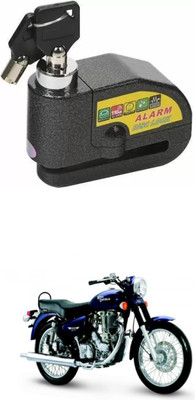 PRTEK Royal Enfield ALARAM BIKE DISC LOCK_UYH_61 Disc Lock(Black)