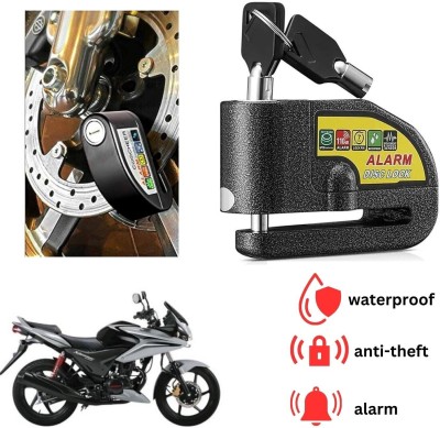 ENEMYT DISK ALARM LOCK Motorcycle Alarm Lock Anti-Theft Alarm Wheel Disc Brake For CBF Stunner Disc Lock(Black)