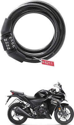 LOVMOTO universal 4 Digit Anti-Theft Protection Bike Cable Locks FOR CB-R 250 universal 4 Digit Anti-Theft Protection Bike Cable Locks FOR CB-R 250 Cable Lock(Multicolor)