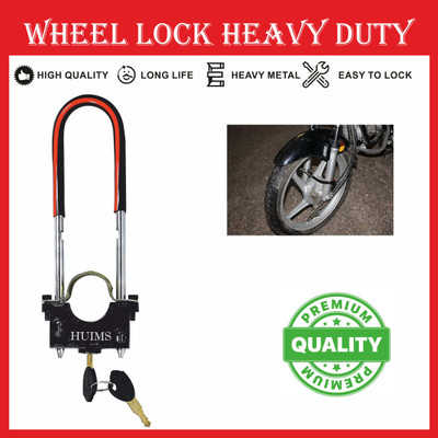 Allowing Bike Front Shocker Lock Wheel Lock AWG- Bike Front Wheel,Shocker Lock With 2 Hi-Tech Keys Wheel Lock(Black)