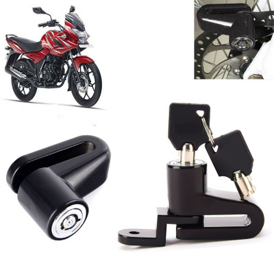 AUTO PEARL Disc Brake Lock, Anti Theft Heavy Duty Security Disc Lock for Discover 150 f Dsic Lock_042 Disc Lock(Black)