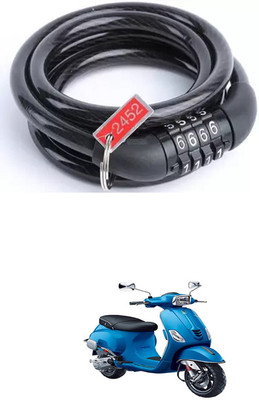 E-Shoppe Bike Number Smart Lock For Vespa SXL 125 Quick Release Lock(Black)