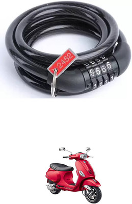 E-Shoppe Bike Number Smart Lock For Vespa SXL 150 Quick Release Lock(Black)
