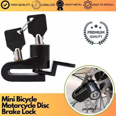 CROXIV Mini Bicycle Motorcycle Disc Brake Lock For Universal Bike Lock For CXV-02 Disc Lock(Black)
