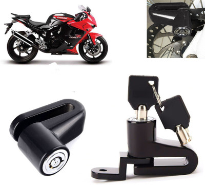 AUTO PEARL Disc Brake Lock, Anti Theft Heavy Duty Security Disc Lock for Comet Dsic Lock_373 Disc Lock(Black)