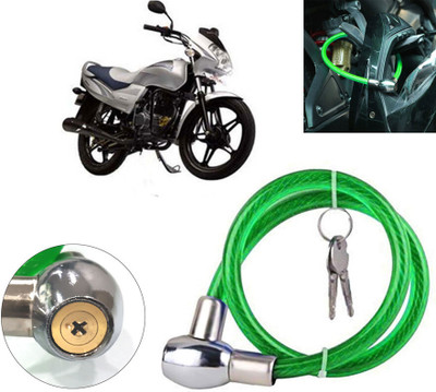 AUTO PEARL Multipurpose Heavy Duty, Goti Lock for Freedom Prima Cable Key Lock for Bikes, Bicycle, Helmet, Luggage_411 Chain Lock(Green)