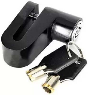 SOWME Heavy Duty Mini Bicycle Motorcycle Brake Disk Anti-Theft Safety Disc Lock(Black)