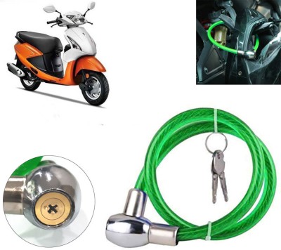 AUTO PEARL Multipurpose Heavy Duty, Goti Lock for Pleasure Cable Key Lock for Bikes, Bicycle, Helmet, Luggage_191 Chain Lock(Green)
