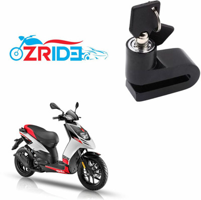 ZRIDE Anti-Theft Disc Brake Security Lock Waterproof Resistance Bike For Bajaj Aprilia 125 Disc Lock(Black)