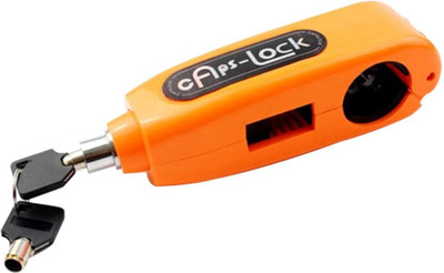 AARAV Heavy Duty Bike Brake Lock - Locking System by Holding Handle Bar with Brake Lever 1084_BIKE_BRAKE Disc Lock(Black, Orange)