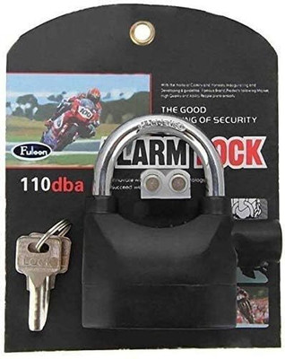 ZARRY Motion Anti Theft Alarm Lock Security with Keys Bike Siren Alarm Padlock Anti Theft Alarm Lock(Black)