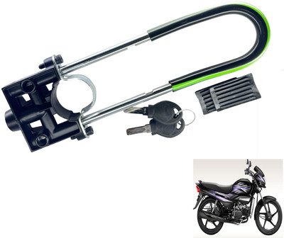 Generox Security Lock for Super Splendor Green and Black Super Splendor U Lock(Black, Green)