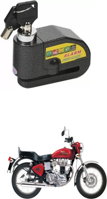 PRTEK Royal Enfield ALARAM BIKE DISC LOCK_UYH_58 Disc Lock(Black)