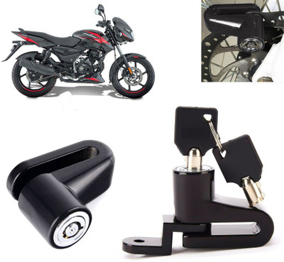 AUTO PEARL Disc Brake Lock, Anti Theft Heavy Duty Security Disc Lock for Pulsar 150 BS6 Dsic Lock_065 Disc Lock(Black)
