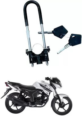 Jetnix Best quality bike wheel lock (Universal) Shocker All Type Bike Lock Black Wheel Lock, Folding Locks Set All Bike-005 Wheel Lock(Black, Silver)