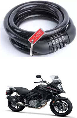 E-Shoppe Bike Number Smart Lock For V Strom 650 Quick Release Lock(Black)