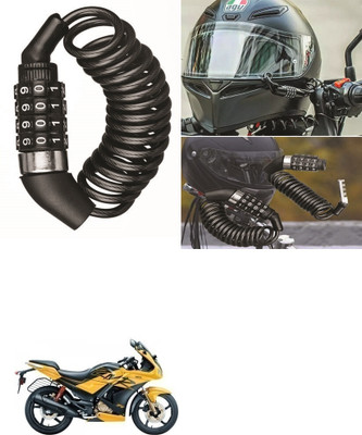 ENEMYT Multi-functional 4 Digit Combination Helmet Lock For Karizma ZMR Combination Lock(Black)