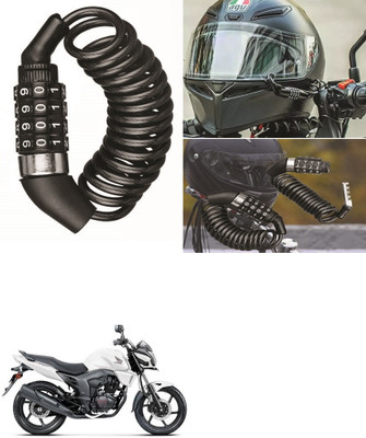 ENEMYT Multi-functional 4 Digit Combination Helmet Lock For CB Trigger Combination Lock(Black)