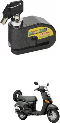 PRTEK Honda ALARAM BIKE DISC LOCK_UYH_68 Disc Lock(Black)