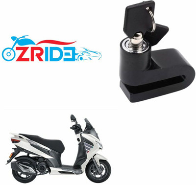 ZRIDE Anti-Theft Disc Brake Security Lock Waterproof Resistance Bike For Bajaj Aprilia SXR 125 Disc Lock(Black)