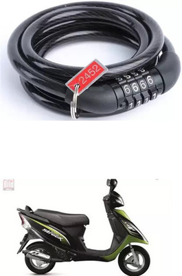 E-Shoppe Bike Number Smart Lock For Streek Quick Release Lock(Black)