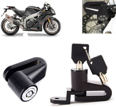 AUTO PEARL Disc Brake Lock, Anti Theft Heavy Duty Security Disc Lock for RSV4 Dsic Lock_007 Disc Lock(Black)