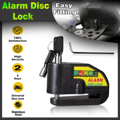 Miwings ALARM DISC LOCK ALARM DISC LOCK FOR APPCHE Disc Lock(Black)