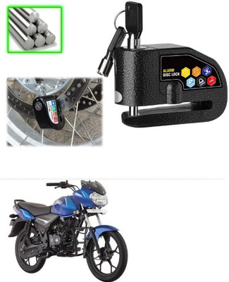 Qiisx Disc Alarm Lock DAZ Motorcycle Alarm Lock 110db Heavy Duty Anti-Theft Alarm for Bajaj Discover Disc Lock(Black)