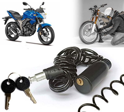 AutoGnix Heavy Duty Spiral Steel Wires Cable Bike Lock Compatible with Xblade Cable Lock(Black)