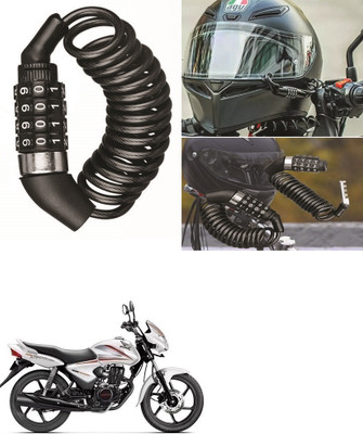 ENEMYT Multi-functional 4 Digit Combination Helmet Lock For CB Combination Lock(Black)