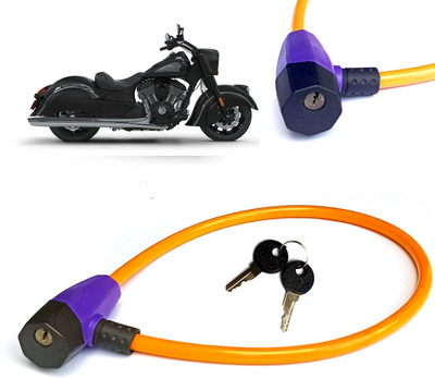 AUTO PEARL Heavy Duty Yellow Braided Steel Wires Cable Bike Lock for GT250 R Cable Lock(Multicolor)