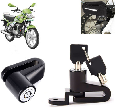 AUTO PEARL Disc Brake Lock, Anti Theft Heavy Duty Security Disc Lock for HF Deluxe Eco Dsic Lock_242 Disc Lock(Black)