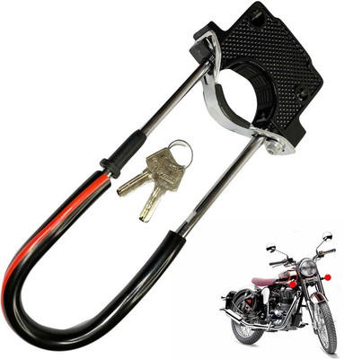 Dhe Best Bike Front Shocker Lock Wheel Lock For Royal Enfield Classic 350 Bike Front Shocker Lock Wheel Lock For Royal Enfield Classic 350 Wheel Lock(Black)