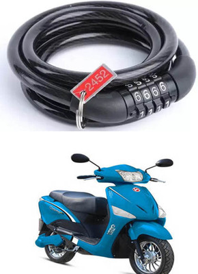 E-Shoppe Bike Number Smart Lock For Electric Optima Quick Release Lock(Black)