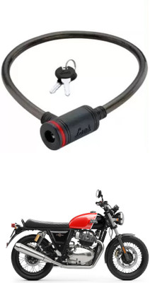E-Shoppe Bike Cable Lock For Interceptor 650 Cable Lock(Black)