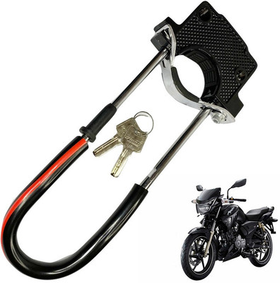 Dhe Best Bike Front Shocker Lock Wheel Lock For TVS Apache RTR 180 Bike Front Shocker Lock Wheel Lock For TVS Apache RTR 180 Wheel Lock(Black)