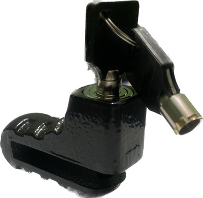 Weyride Heavy Duty Motorcycle Lock Security Universal bike Wheel Lock Bike Anti Theft 1 Disc Lock, U Lock(Black)