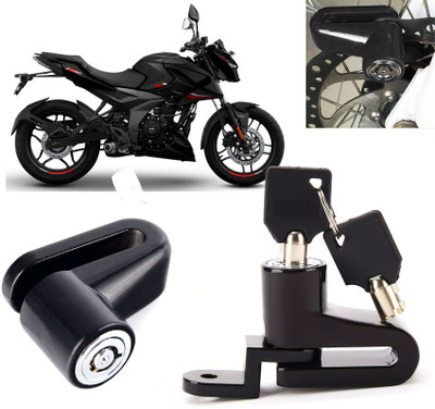 AUTO PEARL Disc Brake Lock, Anti Theft Heavy Duty Security Disc Lock for Pulsar N160 Dsic Lock_087 Disc Lock(Black)