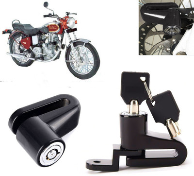 AUTO PEARL Anti Theft Heavy Duty Security Disc Lock for Machismo 350 Dsic Lock_557 Disc Lock(Black)