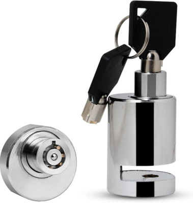 electo Motorcycle bicycle disk lock Disc Lock /| High Quality Material | Keyless Locking | Waterproof Disc Lock(Silver)