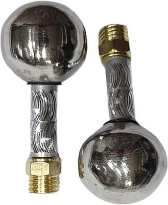 Bullkartzone HH-01 Heavy Mirror Nut Pair (Chrome Finish) Handle Bar(Gold, Silver)